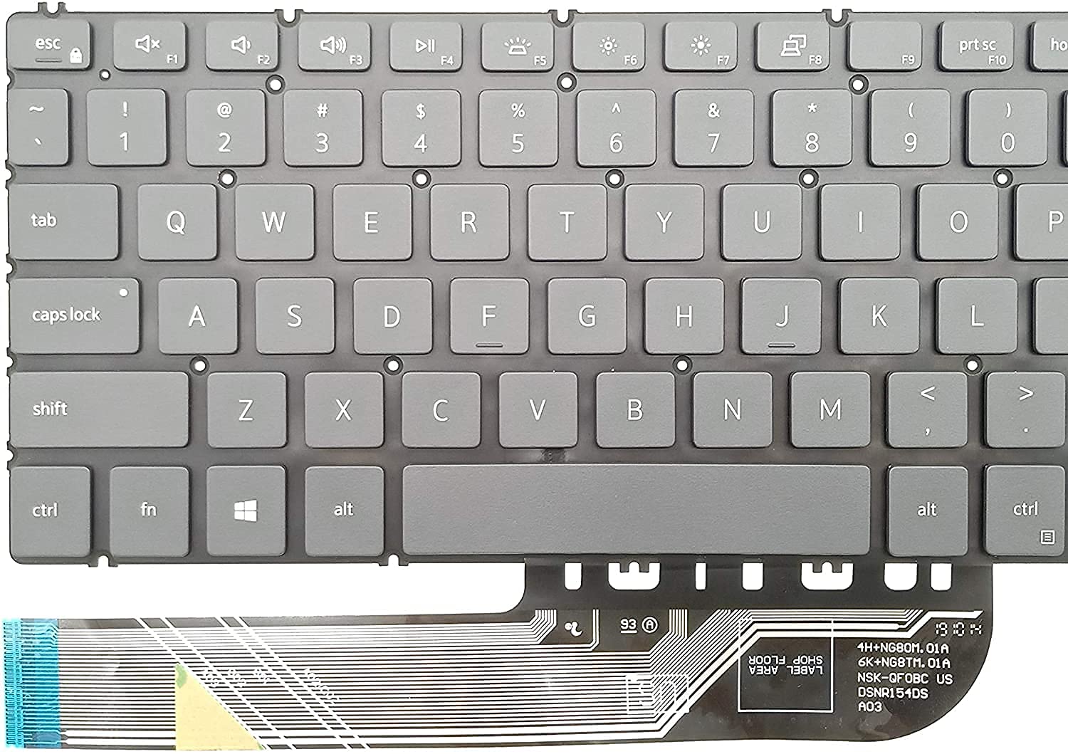 WISTAR Laptop Keyboard Compatible for Dell inspiron 5501 5502 5508 5584 5590 5591 5593 5594 5598, 7500 7501 7590 7591 Series : P42E P88F P90F